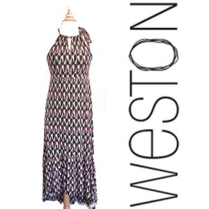Weston Halter Top Dress Multicolored Size Medium